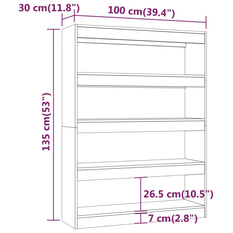 Boekenkast met Kamerscherm Gebruikt voor Een Strak en Klassiek Interieur - Betongrijs / 1 - Boekenkasten