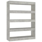 Boekenkast met Kamerscherm Gebruikt voor Een Strak en Klassiek Interieur - Betongrijs / 1 - Boekenkasten