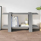 Boekenkast van bewerkt hout in grijs sonoma eiken stijl - Grijs sonoma / 1 - Boekenkasten