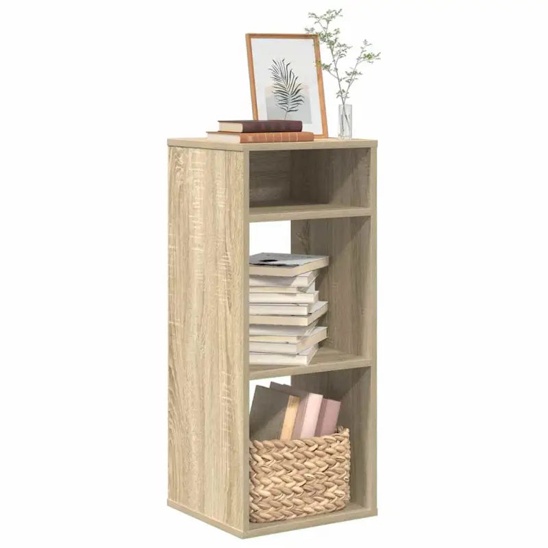 Boekenkast van bewerkt hout in grijs sonoma stijl - Sonoma eiken / 34 x 31 x 80 cm / 1 - Boekenkasten