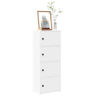Boekenkast van bewerkt hout in grijs sonoma voor een stijlvolle organisatie - Wit / 1 / 102 cm - Boekenkasten