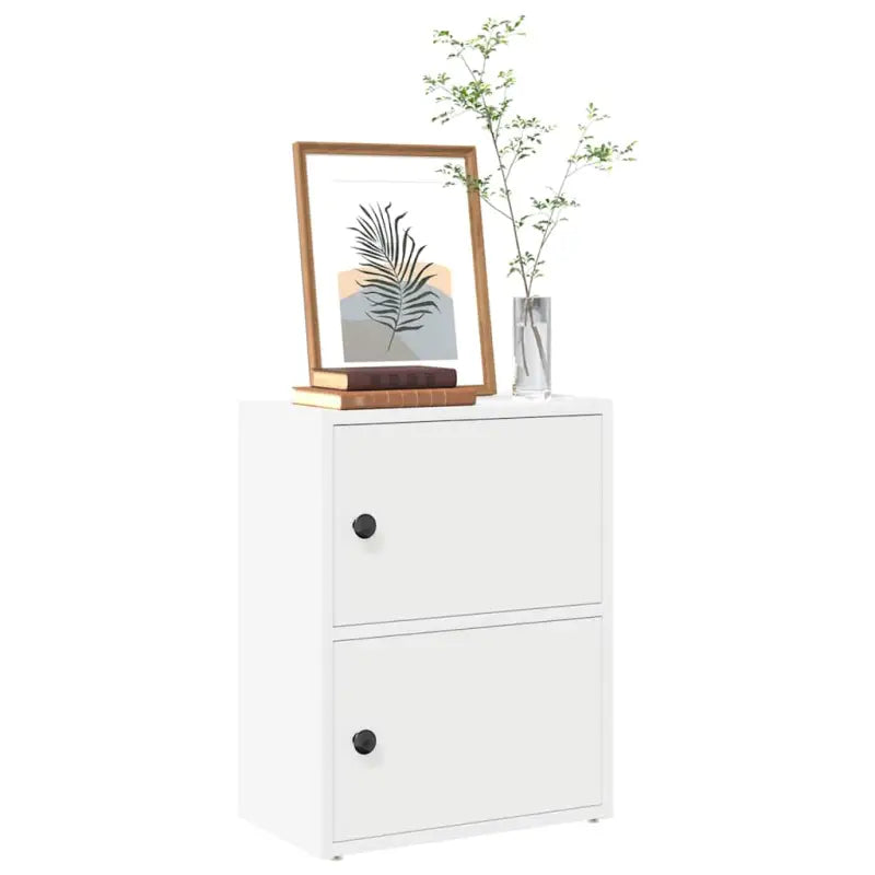 Boekenkast van bewerkt hout in grijs sonoma voor een stijlvolle organisatie - Wit / 1 / 52 cm - Boekenkasten