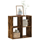 Boekenkast van bewerkt hout in grijs Sonoma voor extra opbergruimte - Gerookt eiken / 1 / 68.5 cm - Boekenkasten