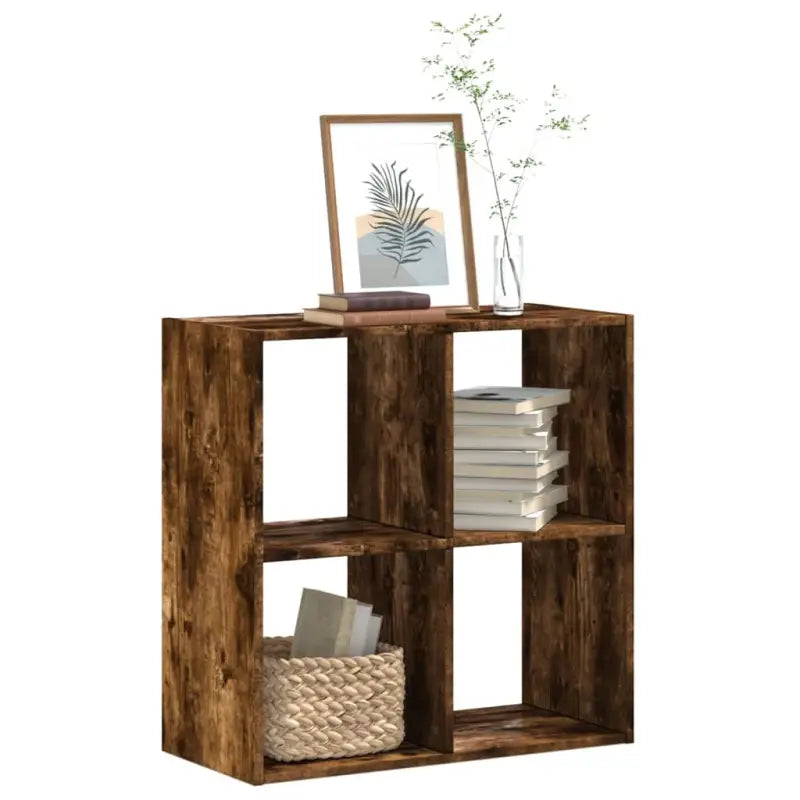 Boekenkast van bewerkt hout in grijs Sonoma voor extra opbergruimte - Gerookt eiken / 1 / 68.5 cm - Boekenkasten