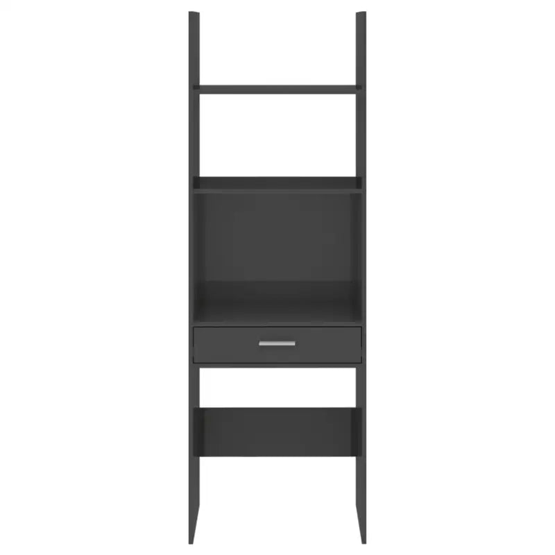 Boekenkast van bewerkt hout in hoogglans grijs voor een moderne uitstraling - Hoogglans grijs / 1 - Boekenkasten