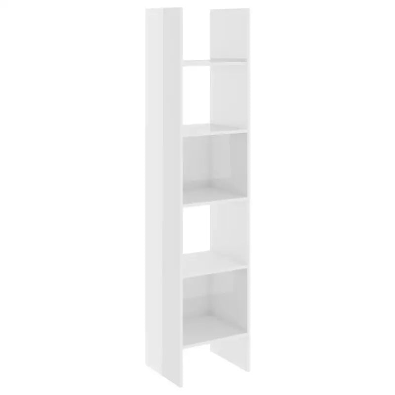 Boekenkast van bewerkt hout in hoogglans wit voor een moderne look - Hoogglans wit / 1 - Boekenkasten