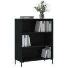 Boekenkast van bewerkt hout met moderne charme en stevige kwaliteit - Zwart / 1 - Boekenkasten