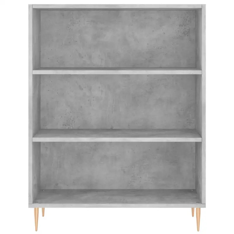 Boekenkast van bewerkt hout met moderne uitstraling en hoge kwaliteit - Betongrijs / 1 - Boekenkasten