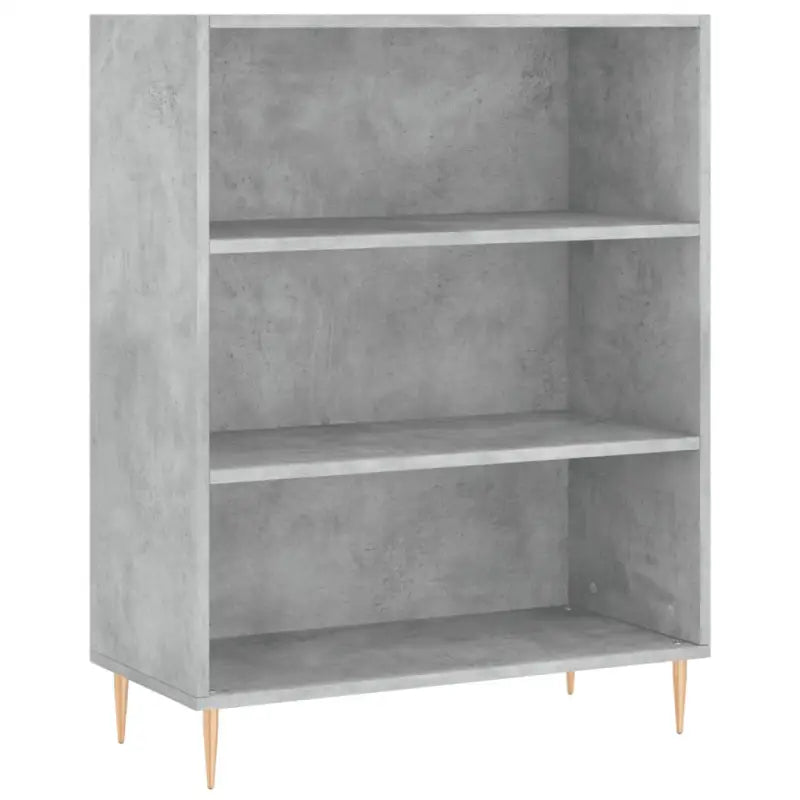 Boekenkast van bewerkt hout met moderne uitstraling en hoge kwaliteit - Betongrijs / 1 - Boekenkasten
