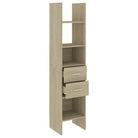Boekenkast van bewerkt hout met moderne uitstraling - Sonoma eiken / 1 - Boekenkasten