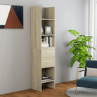 Boekenkast van bewerkt hout met moderne uitstraling - Sonoma eiken / 1 - Boekenkasten