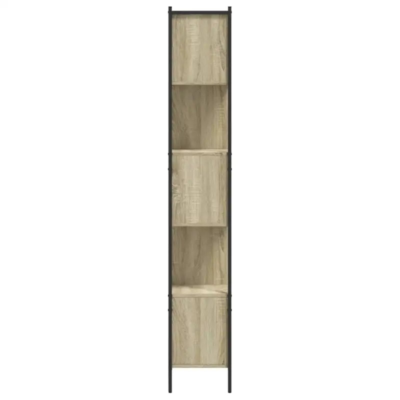 Boekenkast van bewerkt hout met stevige constructie voor een georganiseerde woonkamer - Sonoma eiken / 1 - Boekenkasten