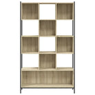 Boekenkast van bewerkt hout met stevige constructie voor een georganiseerde woonkamer - Sonoma eiken / 1 - Boekenkasten
