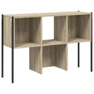 Boekenkast van bewerkt hout met stevige constructie voor een georganiseerde woonkamer - Sonoma eiken / 1 - Boekenkasten