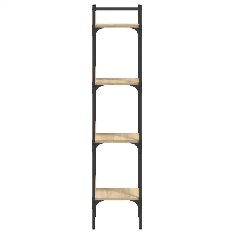 Boekenkast van bewerkt hout met stevige constructie in Sonoma Eiken - Sonoma eiken / 1 / 138.5 cm - Boekenkasten