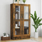 Boekenkast van bewerkt hout met strak en klassiek ontwerp - Gerookt eiken / 1 / 150 cm - Boekenkasten