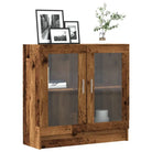 Boekenkast van bewerkt hout met strak en klassiek ontwerp - Oud hout / 1 / 80 cm - Boekenkasten