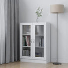 Boekenkast van bewerkt hout met strak en klassiek ontwerp - Wit / 1 / 115 cm - Boekenkasten