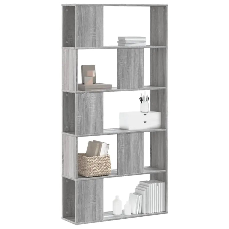 Boekenkast van bewerkt hout voor extra opbergruimte en duurzaamheid - Grijs sonoma / 1 / 80.5 cm - Boekenkasten
