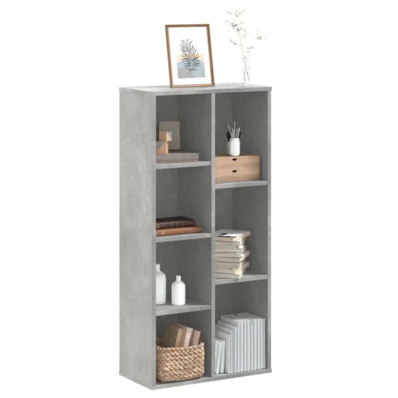 Boekenkast van bewerkt hout voor extra opbergruimte in huis of kantoor - Betongrijs / 1 - Boekenkasten