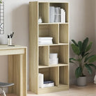 Boekenkast van bewerkt hout voor extra opbergruimte in huis of kantoor - Sonoma eiken / 1 / 141 cm - Boekenkasten