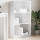 Boekenkast van bewerkt hout voor extra opbergruimte in huis of kantoor - Wit / 1 / 107.5 cm - Boekenkasten