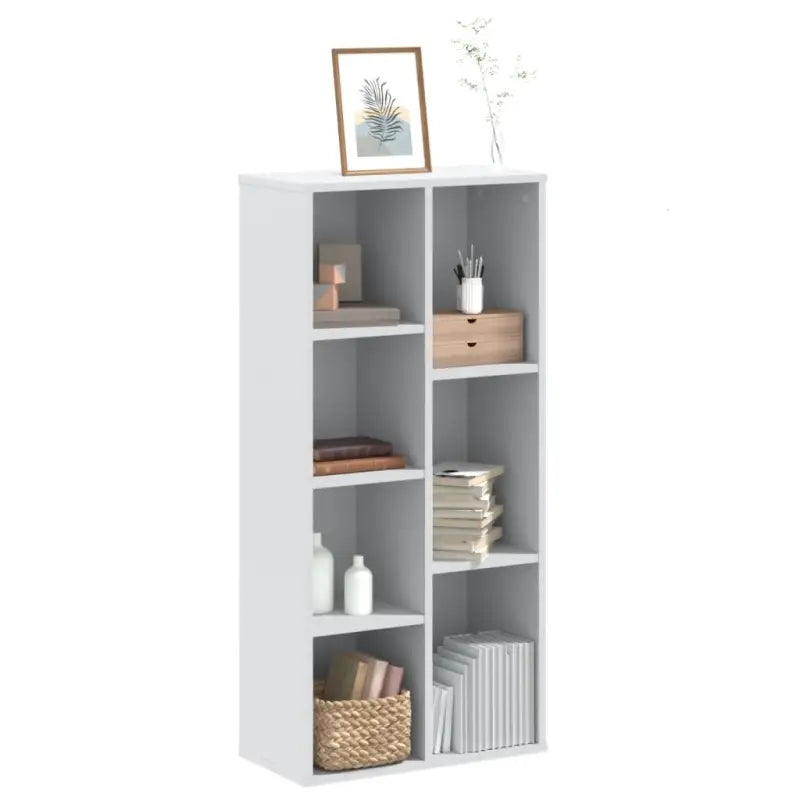 Boekenkast van bewerkt hout voor extra opbergruimte in huis of kantoor - Wit / 1 - Boekenkasten
