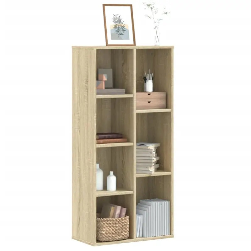 Boekenkast van bewerkt hout voor extra opbergruimte in huis of kantoor - Sonoma eiken / 1 - Boekenkasten