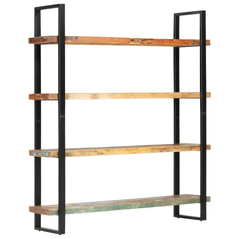 Boekenkast van gerecycled hout met industriële uitstraling - 1 / 160 cm / massief gerecycled hout - Boekenkasten