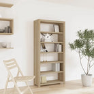 Boekenkast van massief acaciahout met geborstelde afwerking - 1 / 170 cm - Boekenkasten