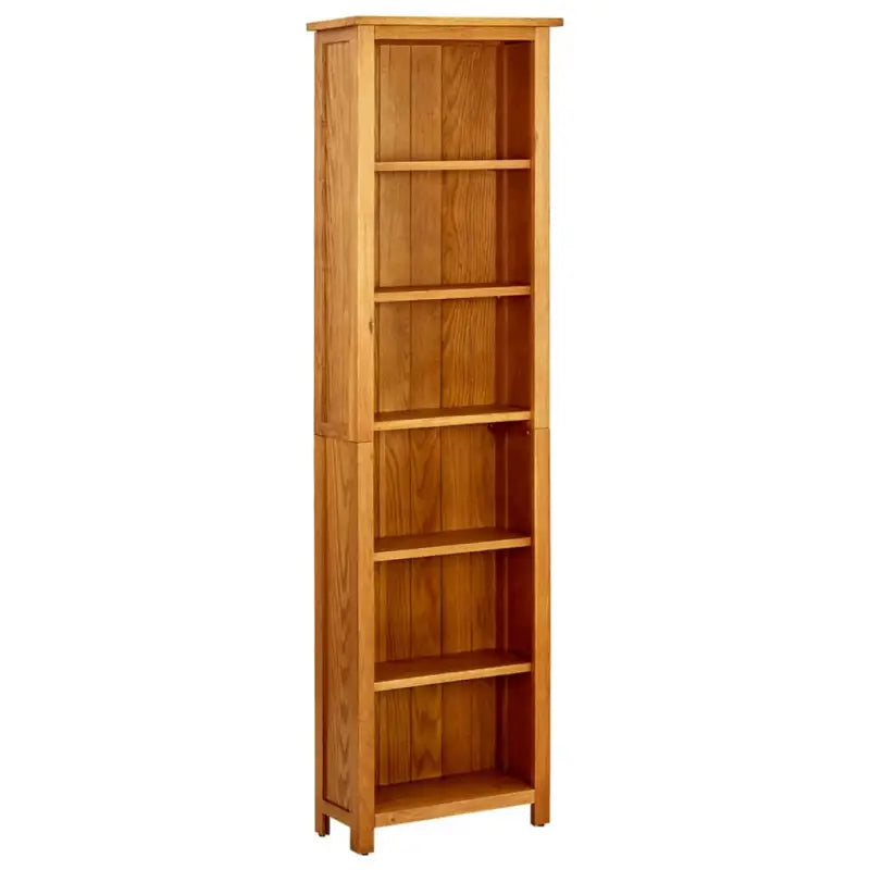 Boekenkast van massief eikenhout met rustieke charme - 52 x 22 x 180 cm / 1 - Boekenkasten