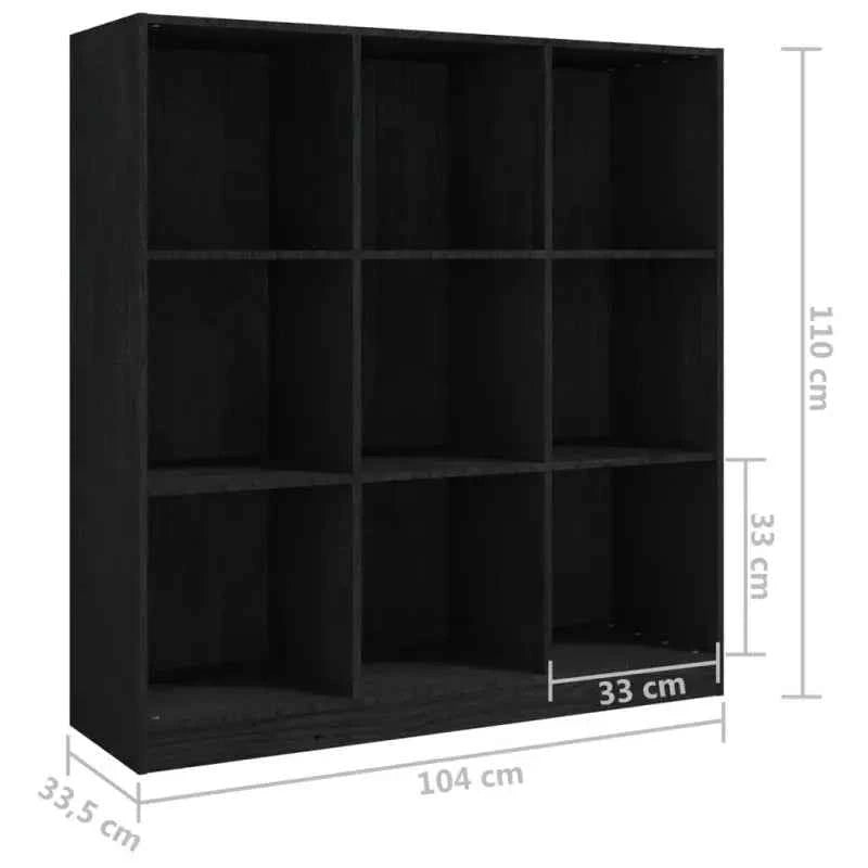 Boekenkast van massief grenenhout met strak design voor in je interieur