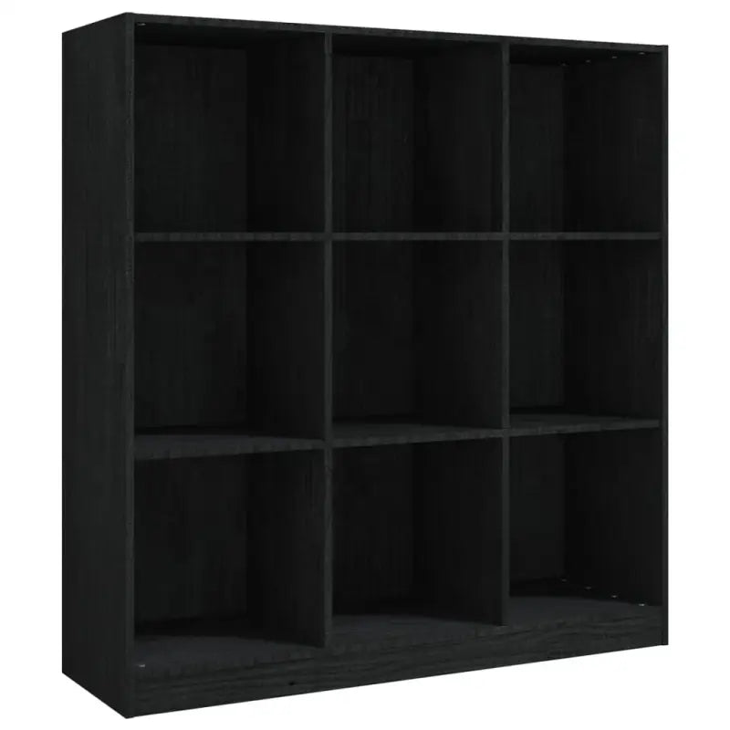 Boekenkast van massief grenenhout met strak design voor in je interieur - Zwart / 1 - Boekenkasten