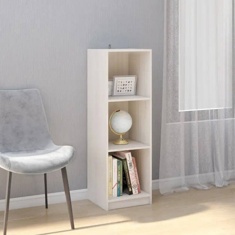Boekenkast van massief grenenhout met strak en mooi ontwerp - Wit / 1 - Boekenkasten