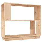 Boekenkast van massief grenenhout voor decoratie en opbergruimte - Naturel / 1 - Boekenkasten