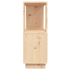 Boekenkast van massief grenenhout voor decoratie en opbergruimte - Naturel / 1 - Boekenkasten