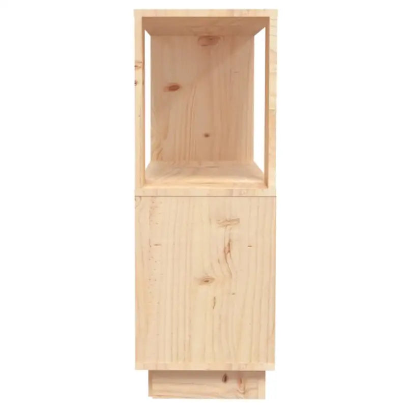 Boekenkast van massief grenenhout voor decoratie en opbergruimte - Naturel / 1 - Boekenkasten