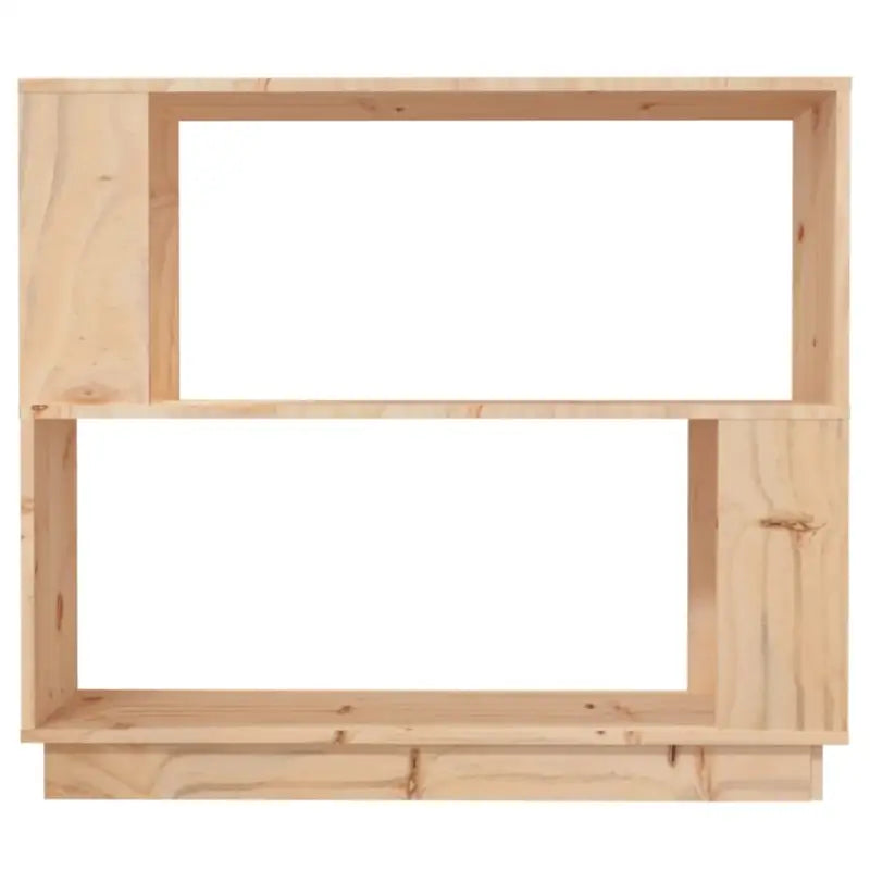 Boekenkast van massief grenenhout voor decoratie en opbergruimte - Naturel / 1 - Boekenkasten