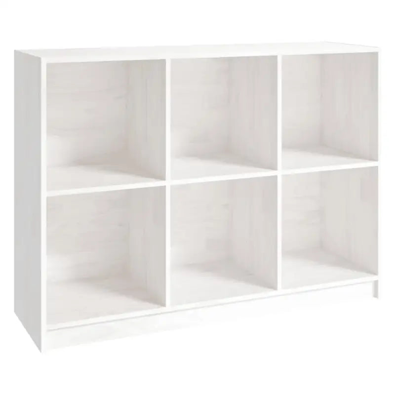Boekenkast van massief grenenhout voor een stijlvolle opbergruimte - Wit / 1 - Boekenkasten