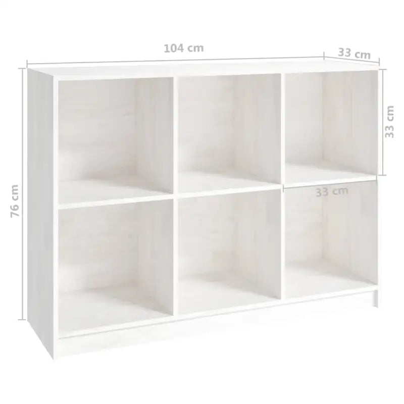 Boekenkast van massief grenenhout voor een stijlvolle opbergruimte - Wit / 1 - Boekenkasten