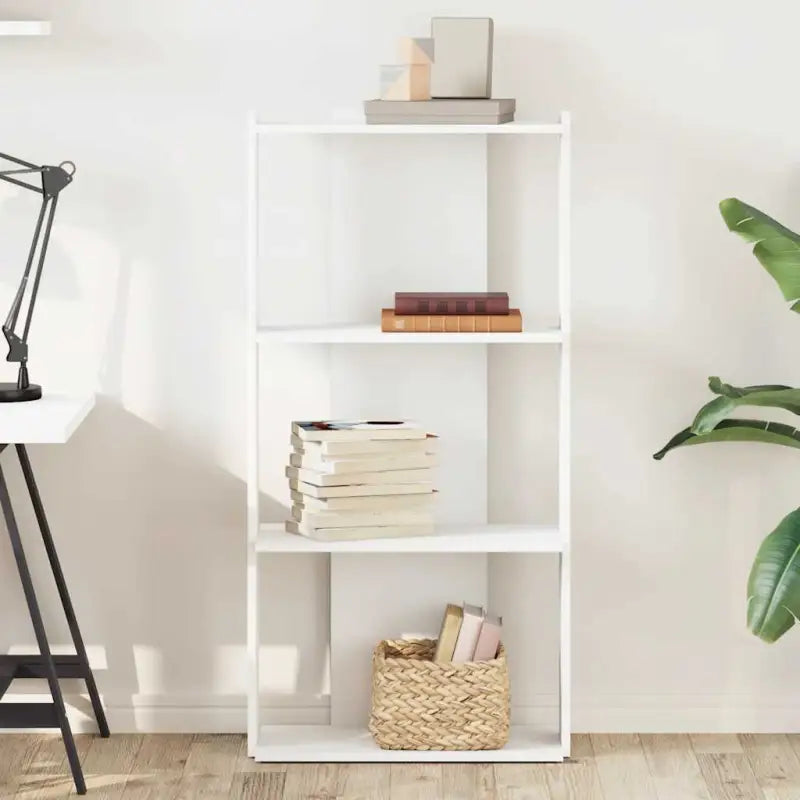 Boekenkast van massief teakhout met bewerkt hout voor stijl en organisatie - Boekenkasten