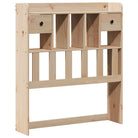 Boekenkastbed in massief grenenhout met grote totale afmetingen - Bedden & bedframes
