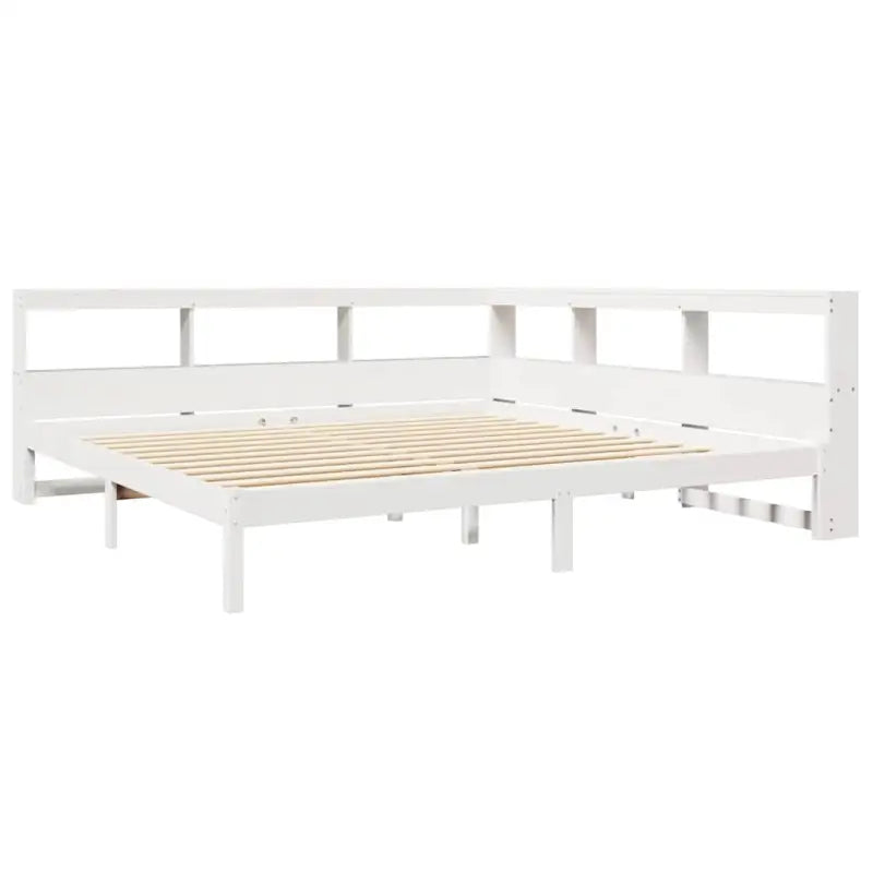Boekenkastbed in massief grenenhout met handige opbergruimte - Bedden & bedframes