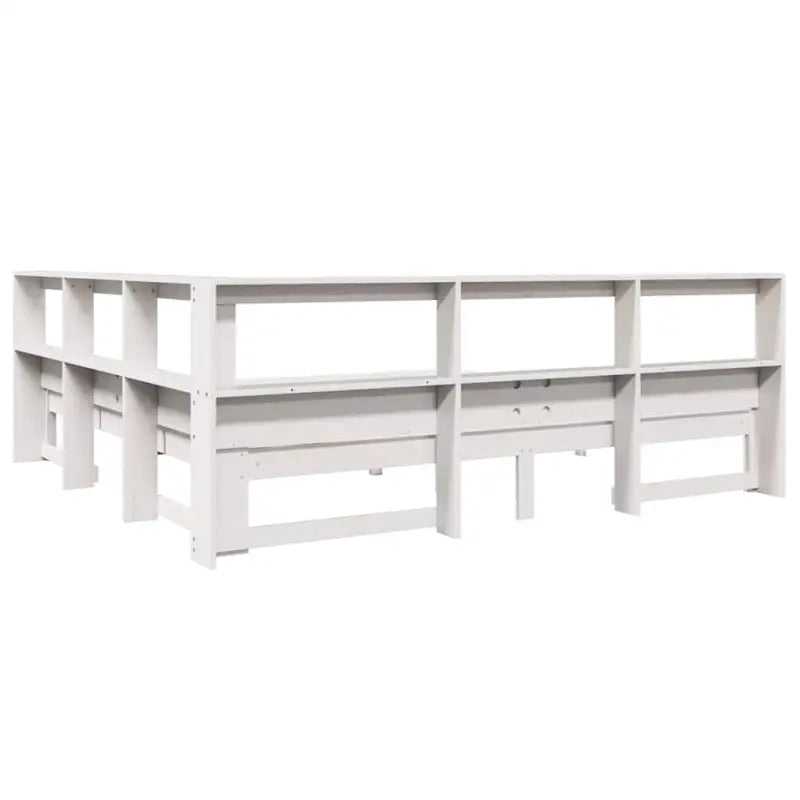 Boekenkastbed in massief grenenhout met handige opbergruimte - Bedden & bedframes
