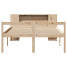 Boekenkastbed in massief grenenhout met ideale totale afmetingen - Bedden & bedframes