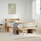 Boekenkastbed in massief grenenhout met ideale totale afmetingen - Naturel / 100 x 200 cm - Bedden & bedframes