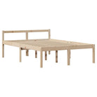 Boekenkastbed in massief grenenhout met ideale totale afmetingen - Bedden & bedframes