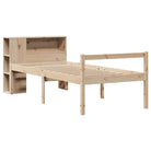 Boekenkastbed in massief grenenhout met ideale totale afmetingen - Bedden & bedframes