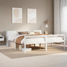 Boekenkastbed in massief grenenhout met ideale totale afmetingen - Wit / 180 x 200 cm - Bedden & bedframes
