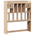 Boekenkastbed in massief grenenhout met optimale totale afmetingen - Bedden & bedframes
